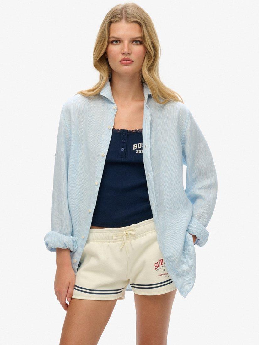 Superdry Oversized Casual Pure Linen Shirt
