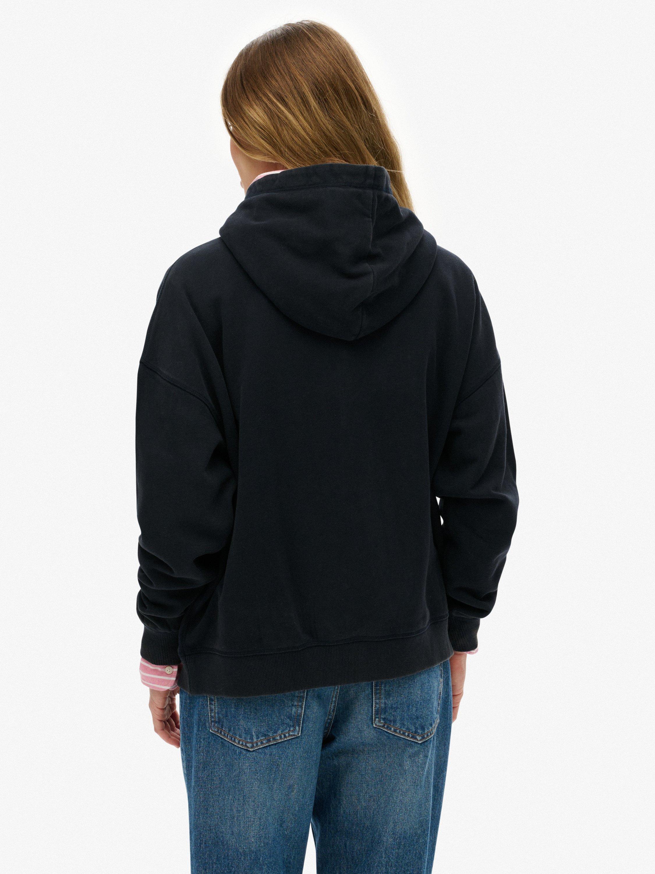 Product image 2 of 6, which shows Superdry Athletic Essentials Relaxed Hoodie, Eclipse Navy, 10