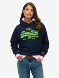 Superdry Vintage Logo Neon Relaxed Hoodie