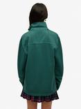 Superdry Oversized Classic Pique 1/2 Zip Jumper, Washed Green