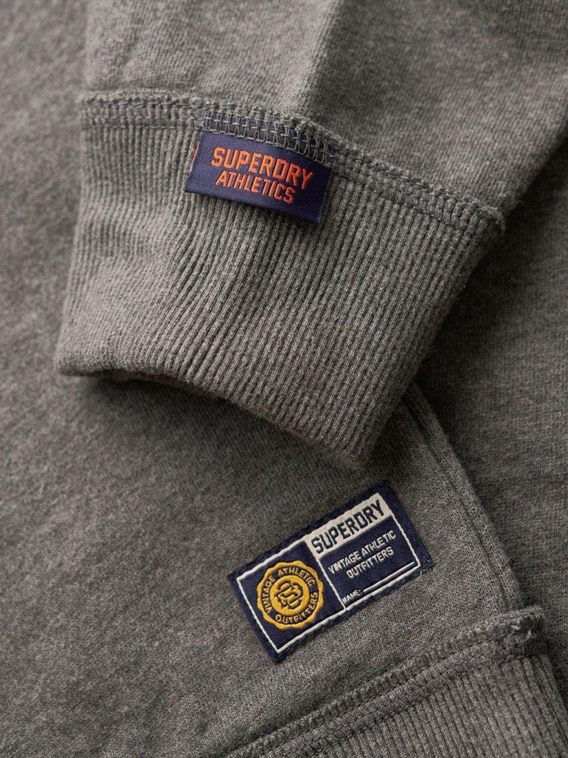 Product image 6 of 6, which shows Superdry Oversized Vintage Athletic Crew Sweatshirt, Charcoal Marl, XS