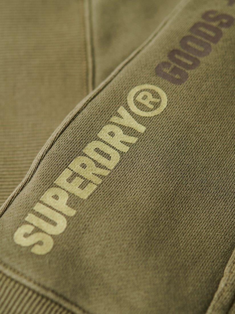 Product image 6 of 6, which shows Superdry Printed Logo Oversized Cotton Hoodie, Olive Night Green, XS