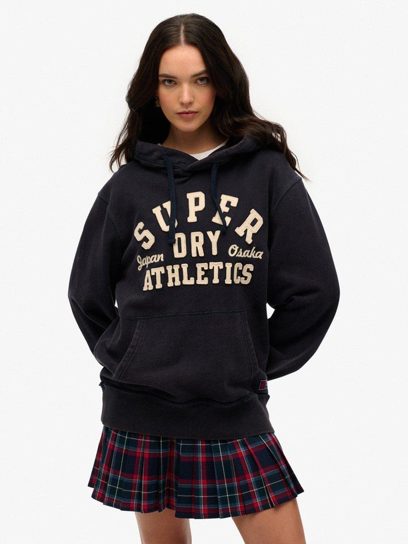 Superdry Embroidered Logo Oversized Cotton Hoodie