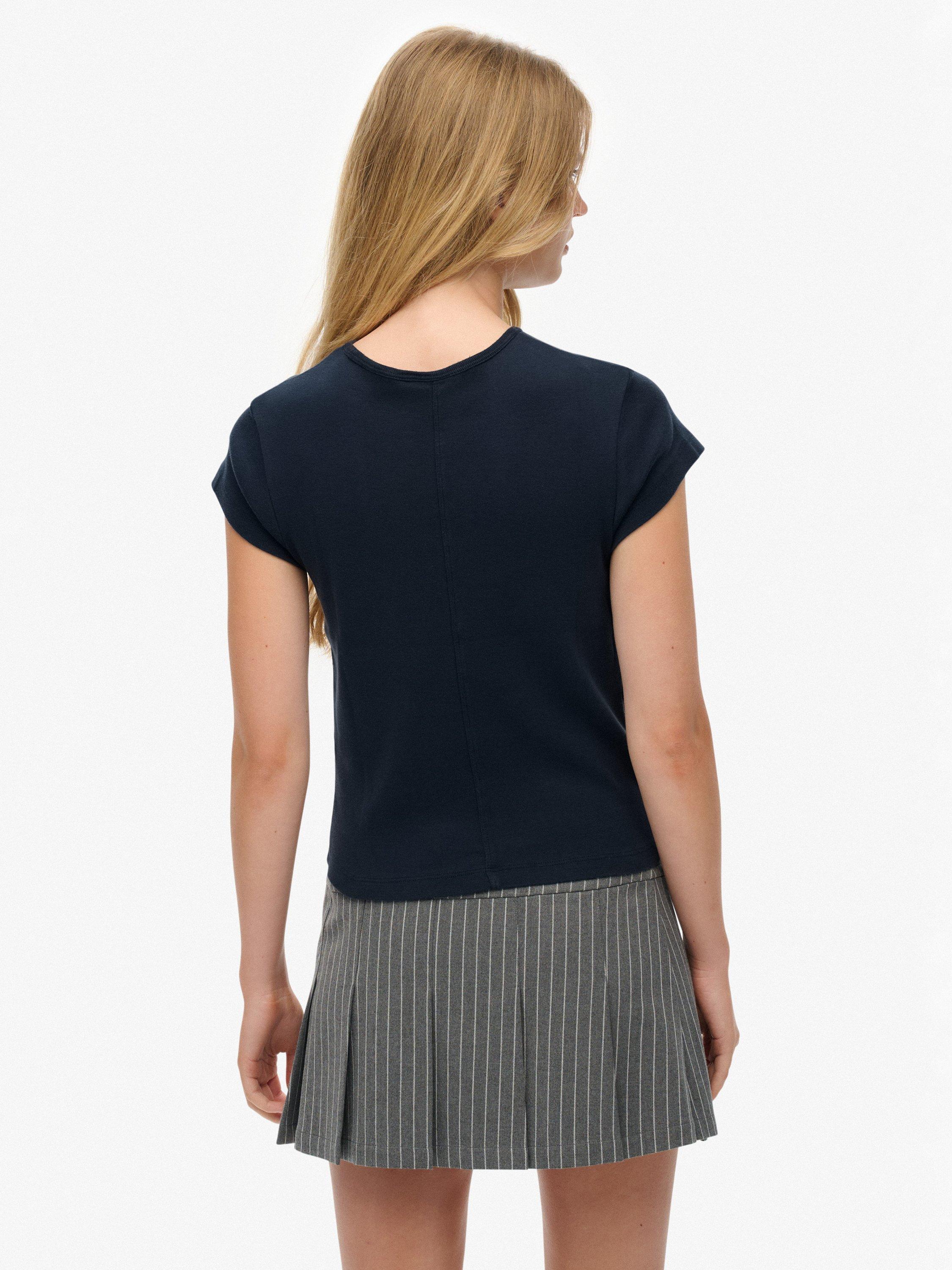 Product image 2 of 6, which shows Superdry Athletic Essential T-Shirt, Eclipse Navy, 10