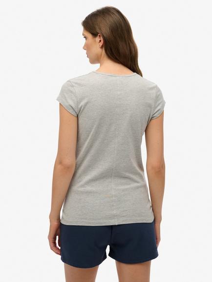 Superdry Athletic Essential Slub T-Shirt - view 2, Grey Marl