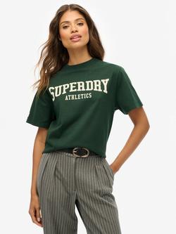 Superdry Athletic Essentials Oversized T-Shirt, Enamel Green, Enamel Green