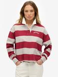 Superdry Cotton Athletic Essentials Stripe Rugby Top