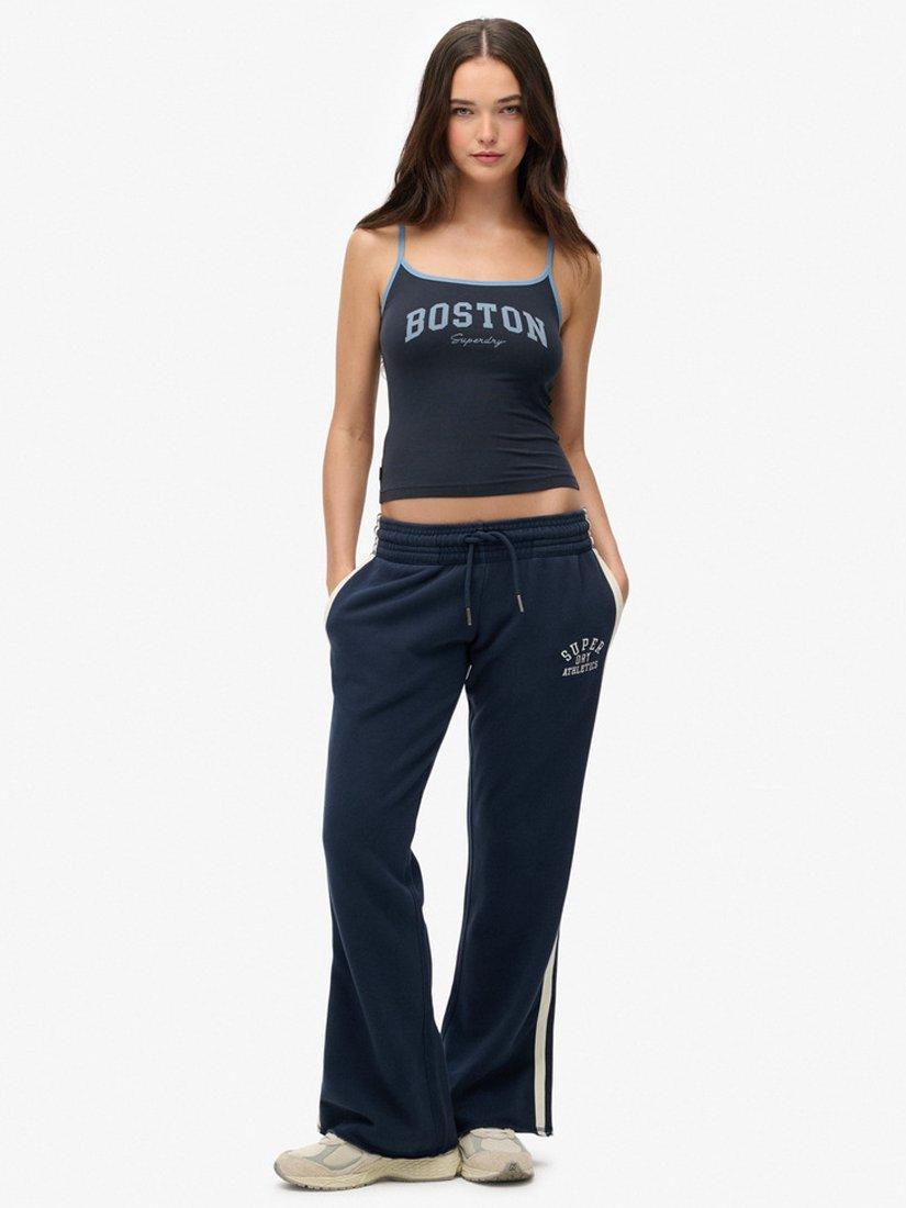 Product image 3 of 5, which shows Superdry Athletic Essentials Branded Cami Top, Eclipse Navy, 10