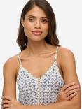 Superdry Ladder Trim Cami Top, Blue/Multi