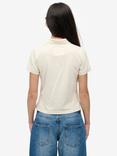 Superdry Athletic Essentials Graphic Polo Shirt, Off White