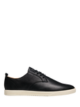 CLAE Ellington Leather Lace Up Trainers, Black