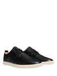 CLAE Ellington Leather Lace Up Trainers, Black