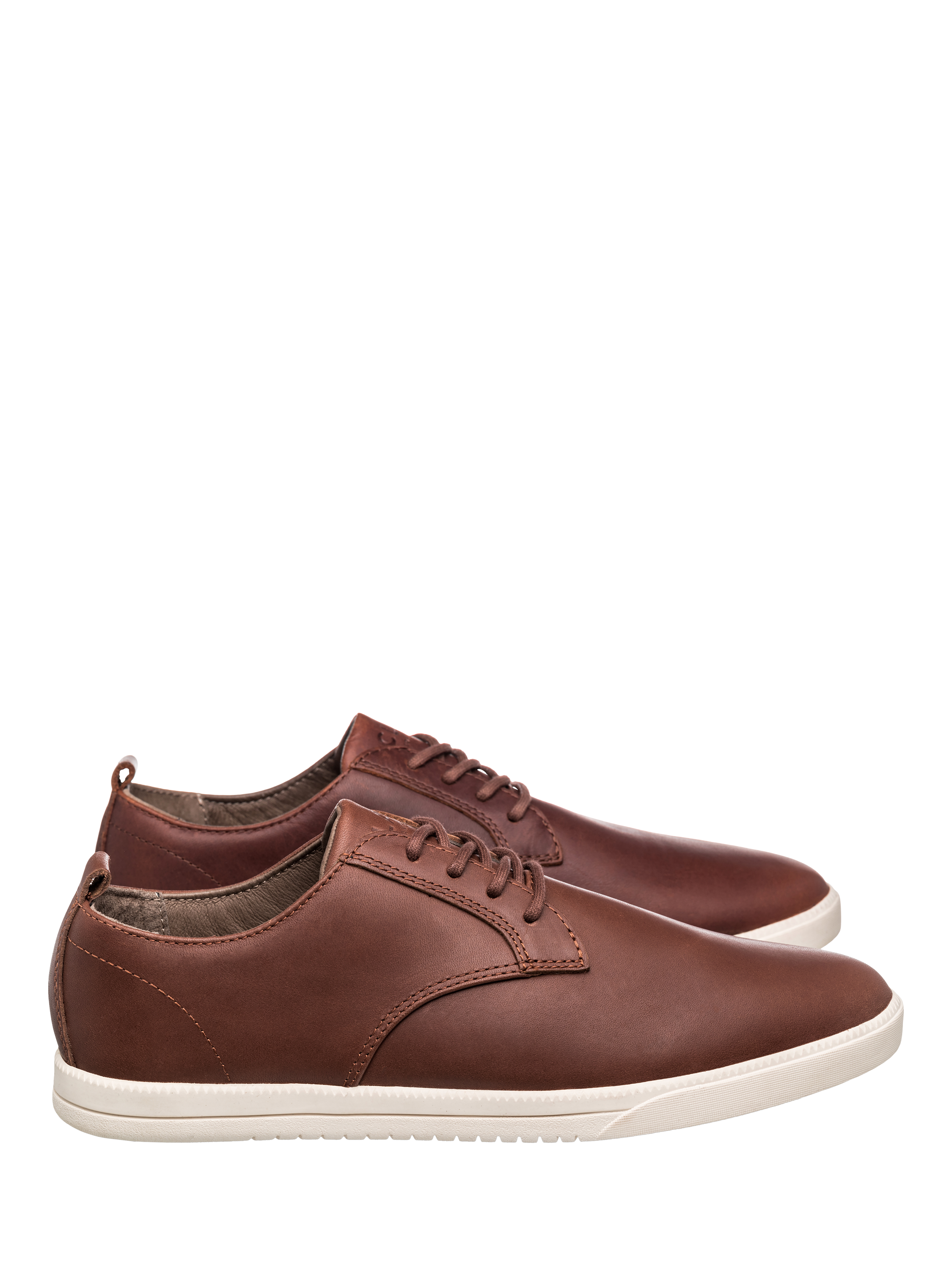 Product image 3 of 5, which shows CLAE Ellington Leather Lace Up Trainers, Chestnut, 6