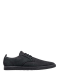 CLAE Ellington Textile Waxed Canvas Trainers, Black