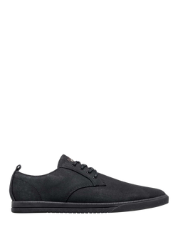 CLAE Ellington Textile Waxed Canvas Trainers, Black, Black