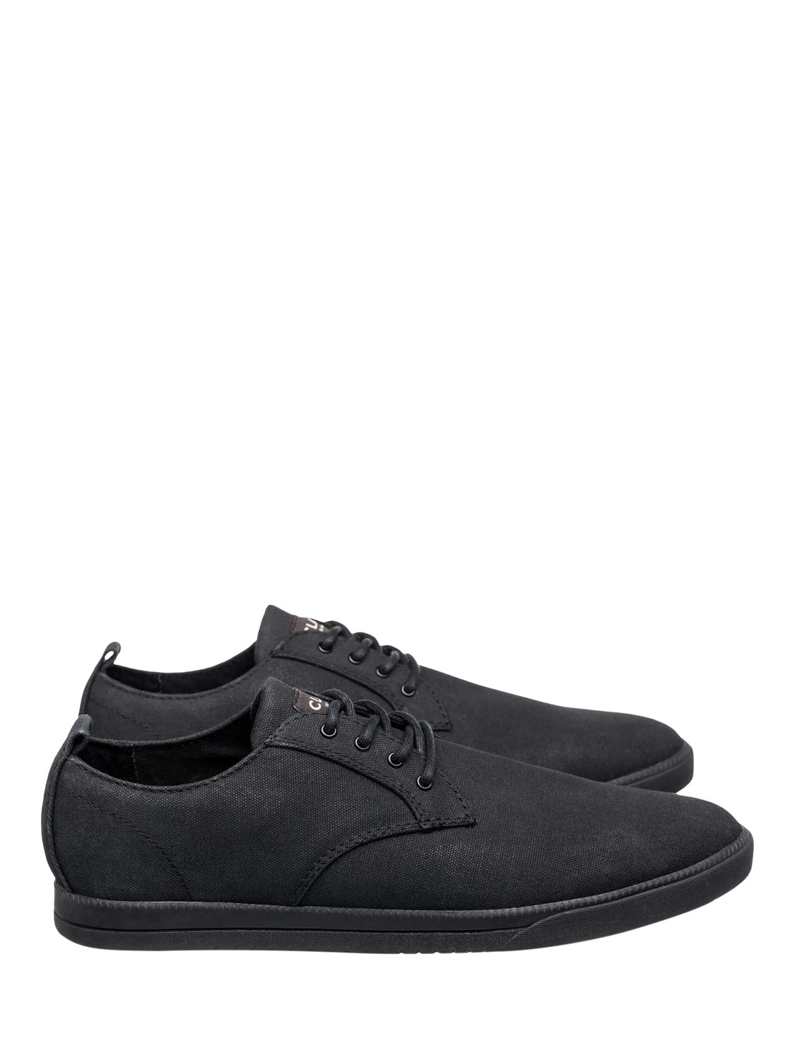 Product image 2 of 5, which shows CLAE Ellington Textile Waxed Canvas Trainers, Black, 6