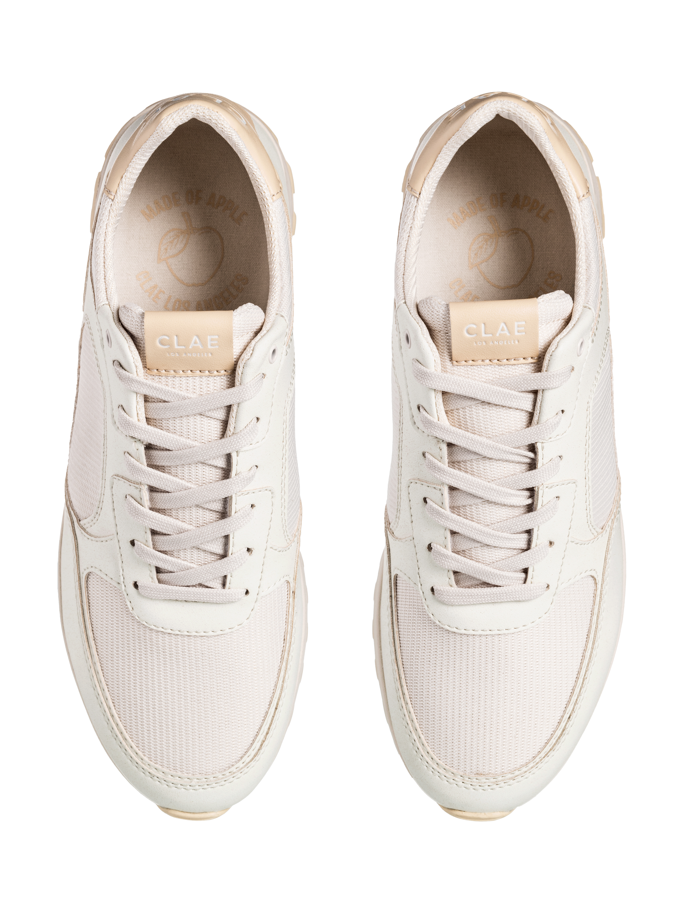 Product image 4 of 5, which shows CLAE Joshua Apple Trainers, Off White, 4