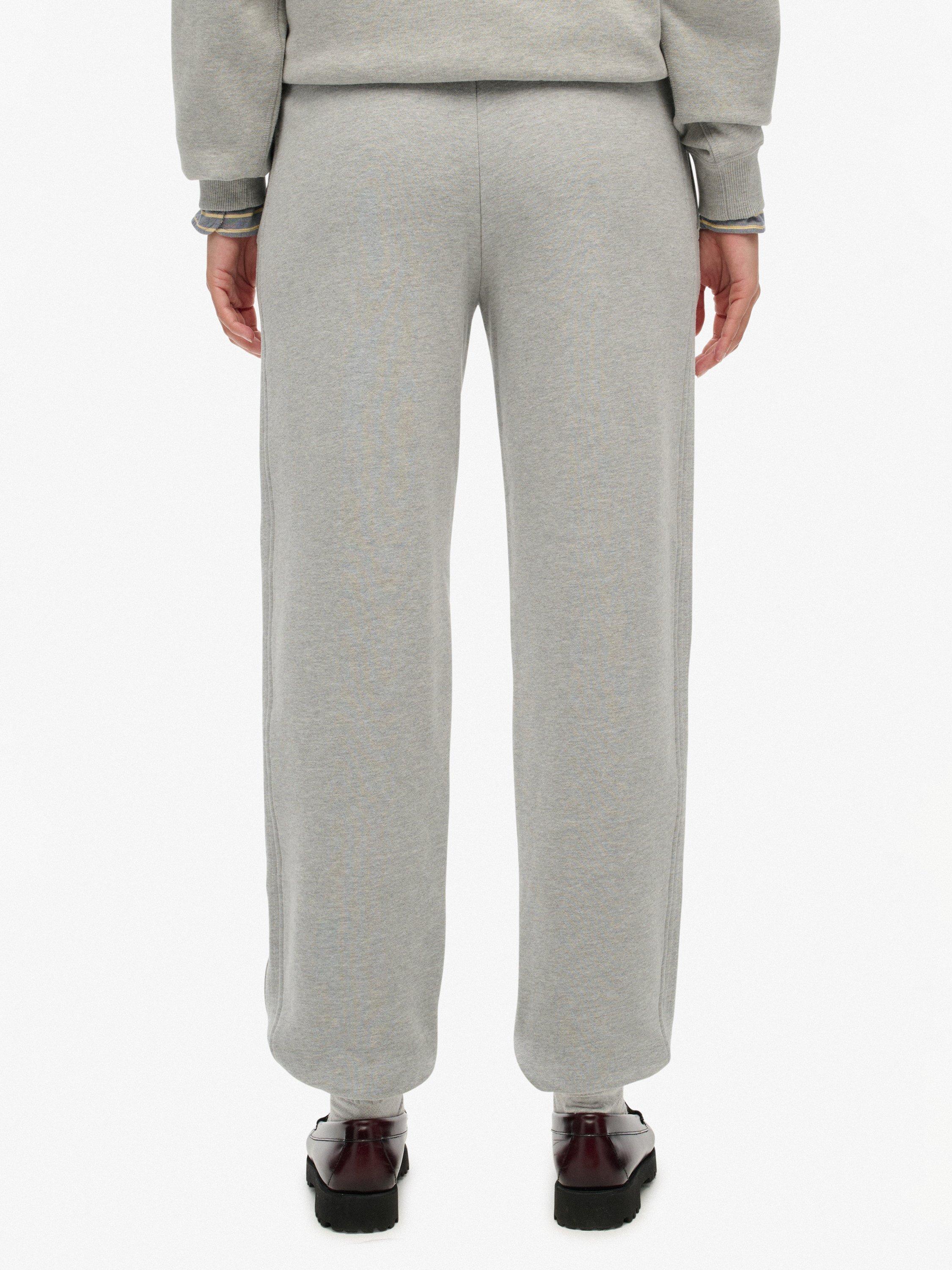Product image 5 of 6, which shows Superdry Cotton Athletic Essential Boyfriend Joggers, Grey Marl, 10