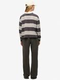 Superdry Athletic Essentials Low Rise Flare Joggers, Charcoal