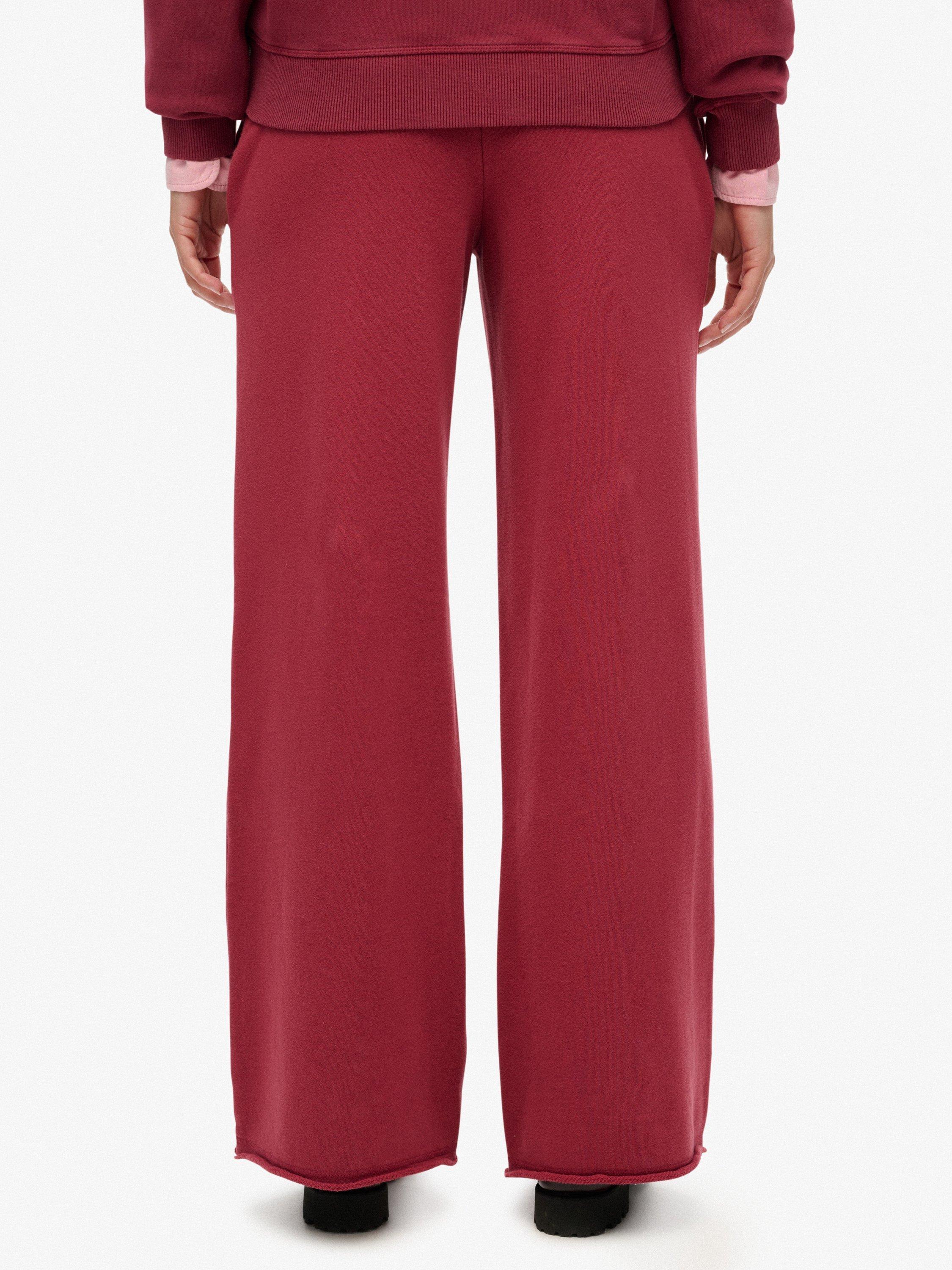Product image 5 of 11, which shows Superdry Athletic Essential Boyfriend Joggers, Bordeaux Red, 10