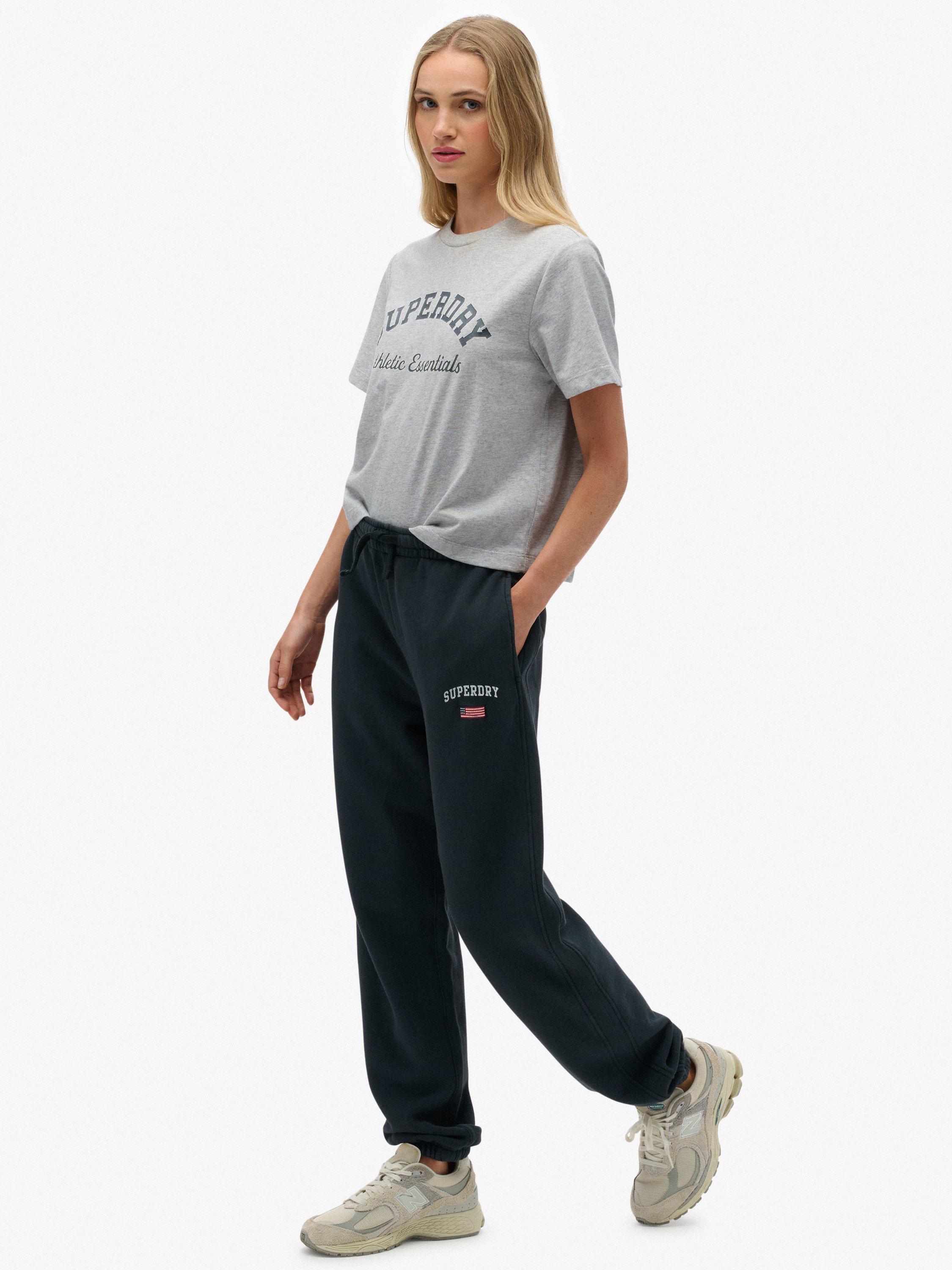 Product image 3 of 7, which shows Superdry Athletic Essential Boyfriend Joggers, Eclipse Navy, 10