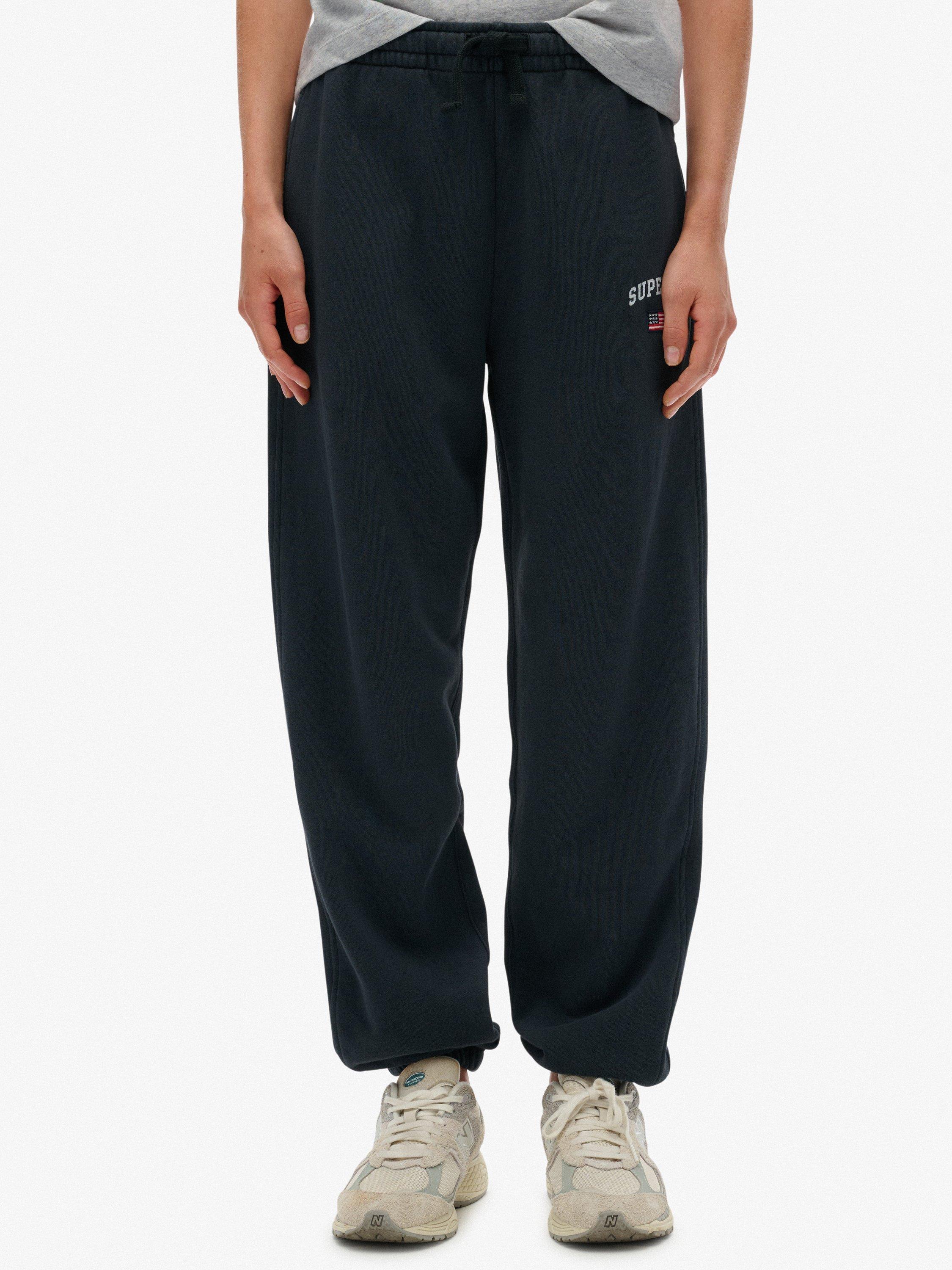 Product image 4 of 7, which shows Superdry Athletic Essential Boyfriend Joggers, Eclipse Navy, 10