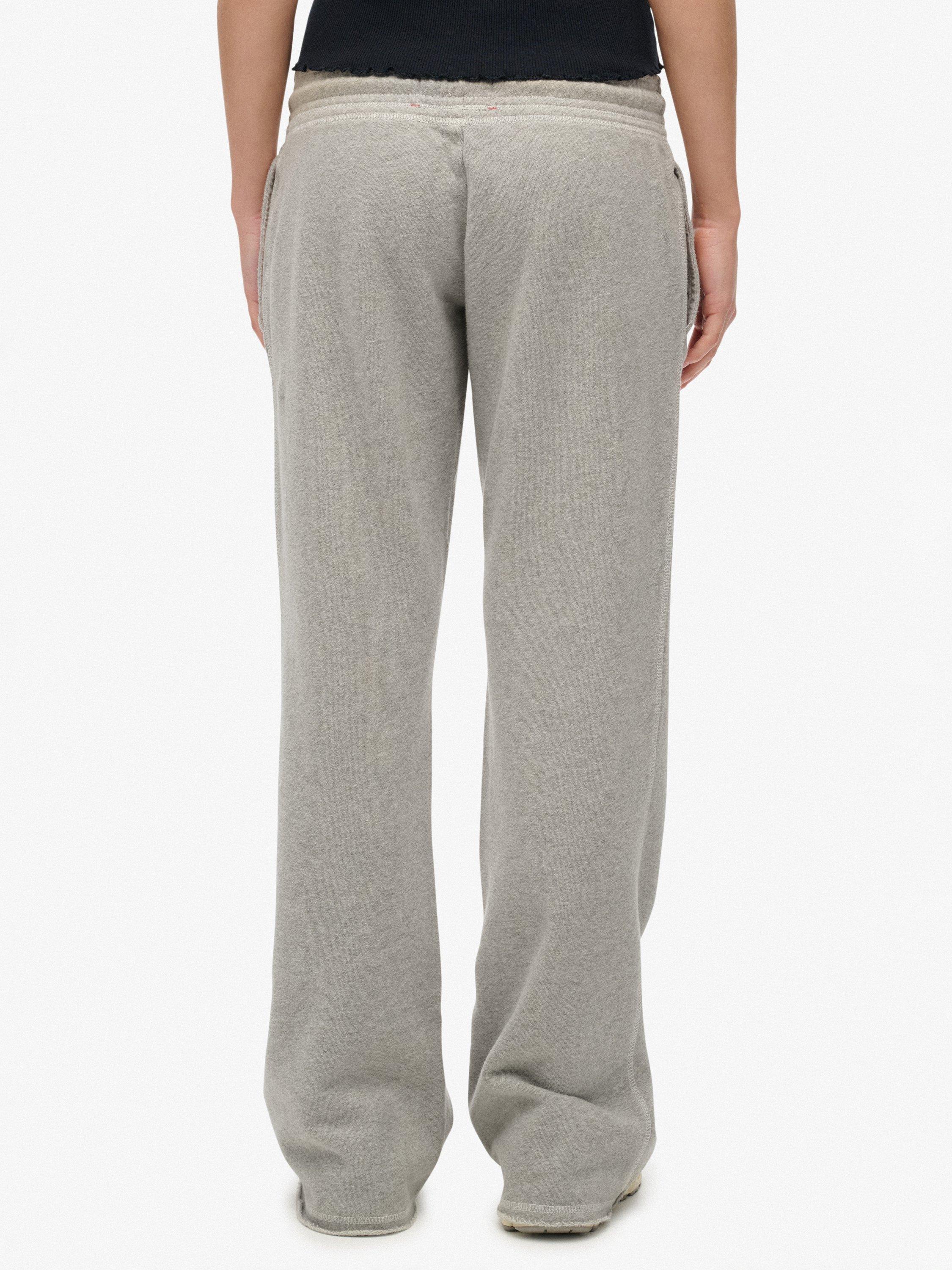 Product image 4 of 7, which shows Superdry Athletic Essentials Low Rise Flare Joggers, Grey Marl, 10