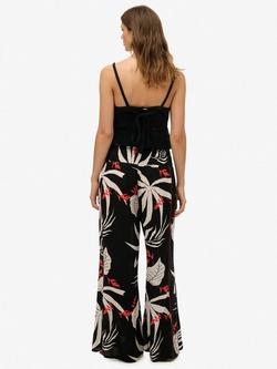 Superdry Leaves Beach Trousers, Jungle Black - view 2, Jungle Black
