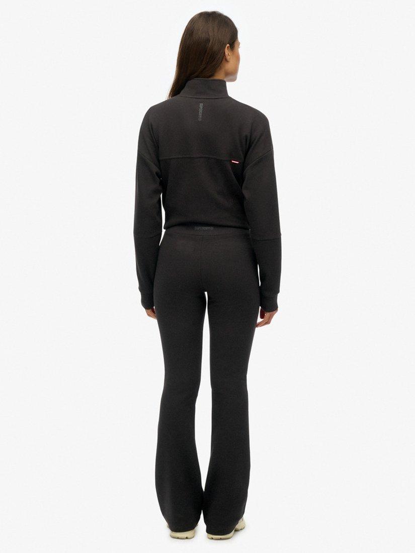 Product image 2 of 6, which shows Superdry Active Tech Flare Joggers, Black, 10