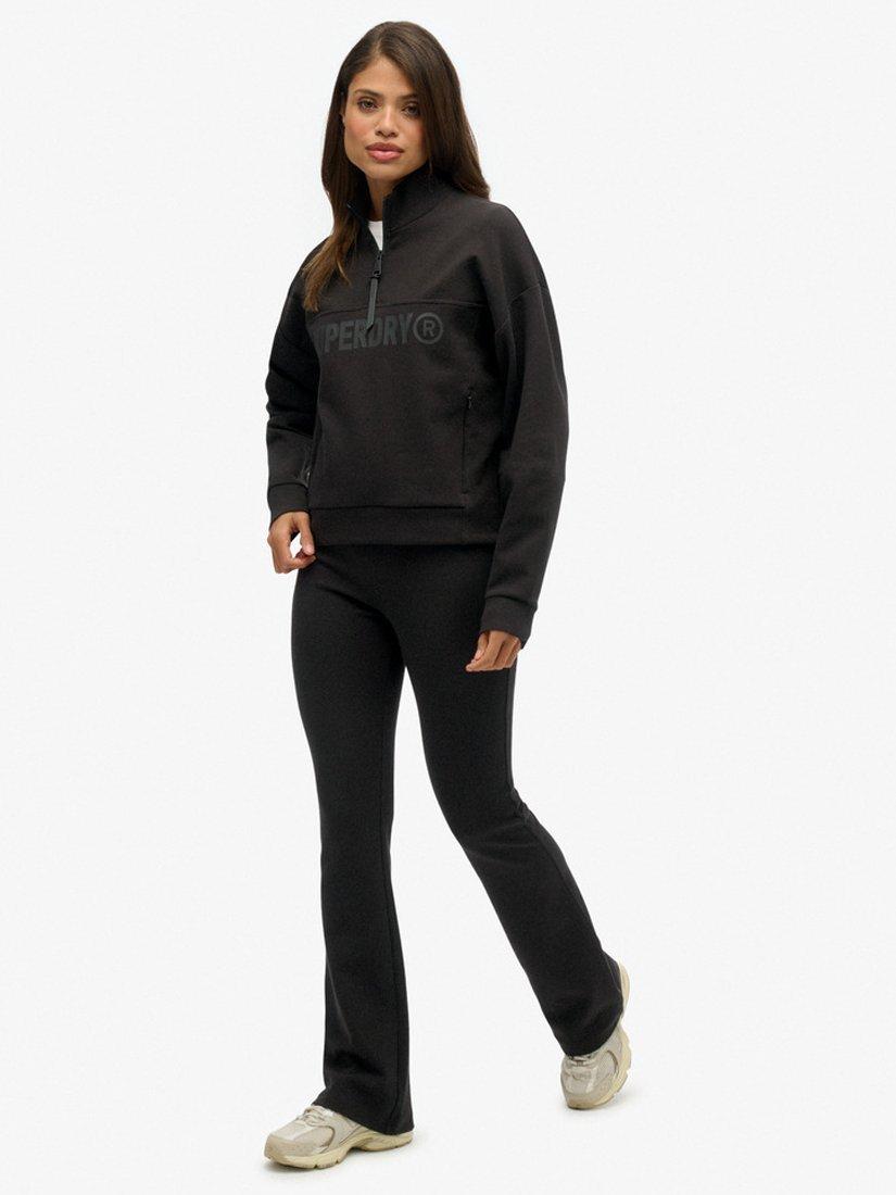 Product image 3 of 6, which shows Superdry Active Tech Flare Joggers, Black, 10