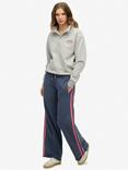 Superdry Athletic Essentials Logo Straight Joggers, Lauren Navy