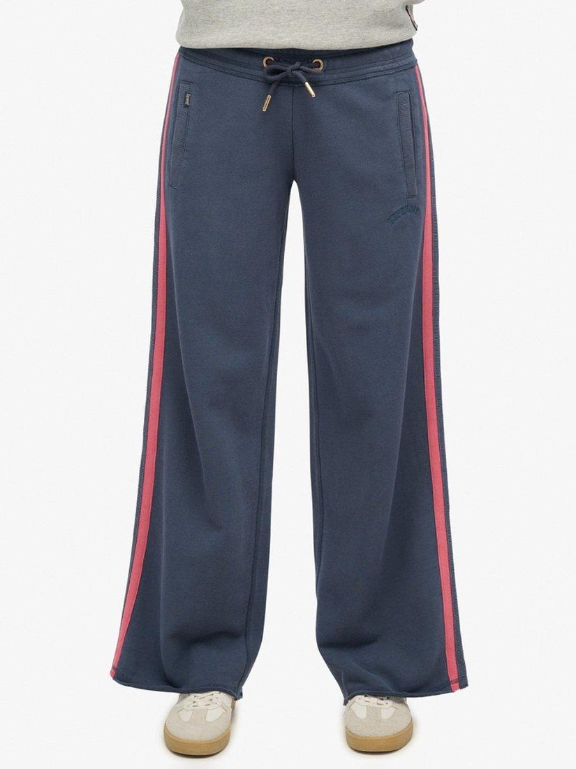 Product image 5 of 5, which shows Superdry Athletic Essentials Logo Straight Joggers, Lauren Navy, 10