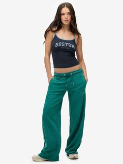Superdry Athletic Essentials Logo Straight Joggers, Alpine Green