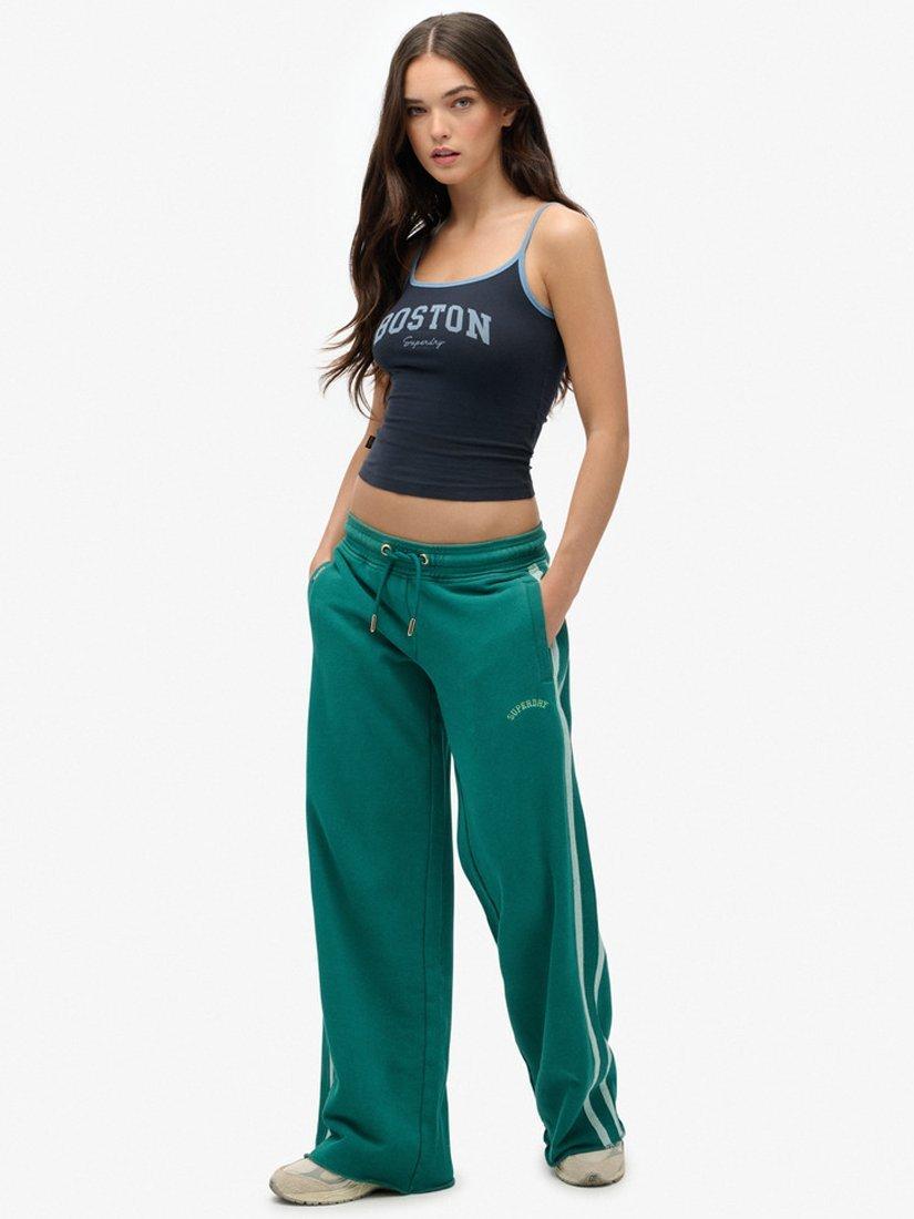 Product image 3 of 6, which shows Superdry Athletic Essentials Logo Straight Joggers, Alpine Green, 10