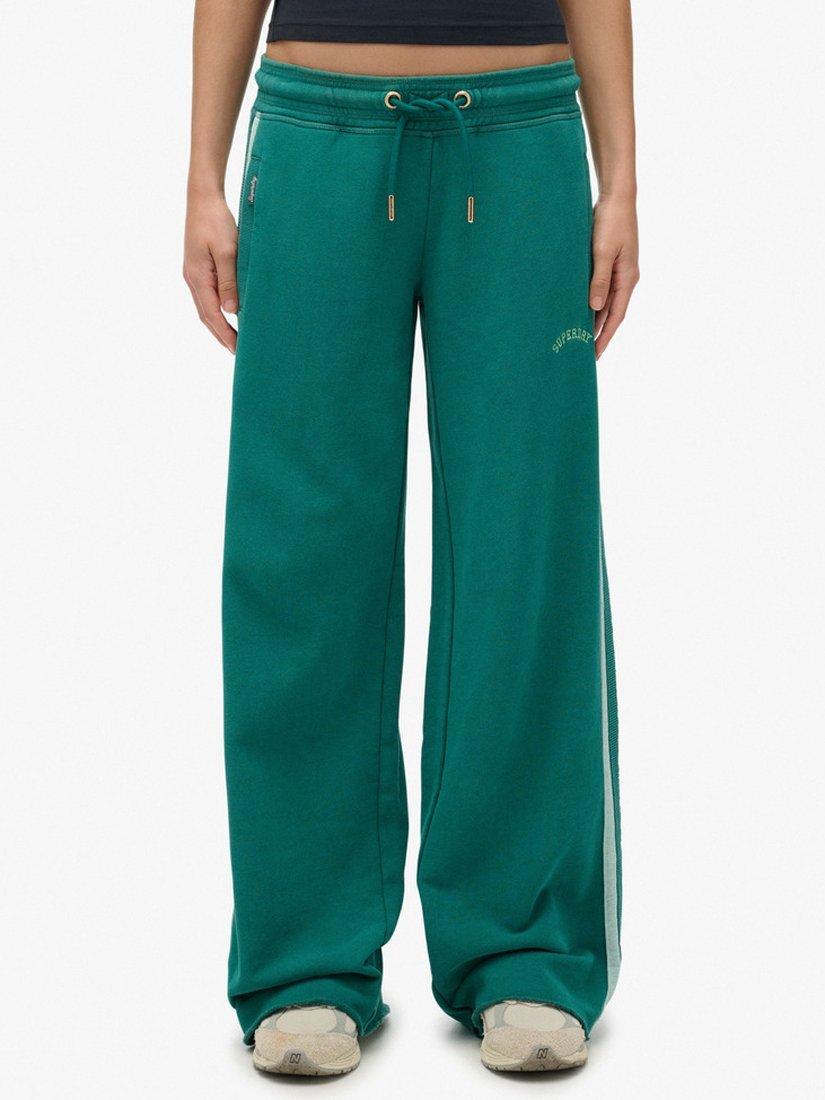 Product image 4 of 6, which shows Superdry Athletic Essentials Logo Straight Joggers, Alpine Green, 10