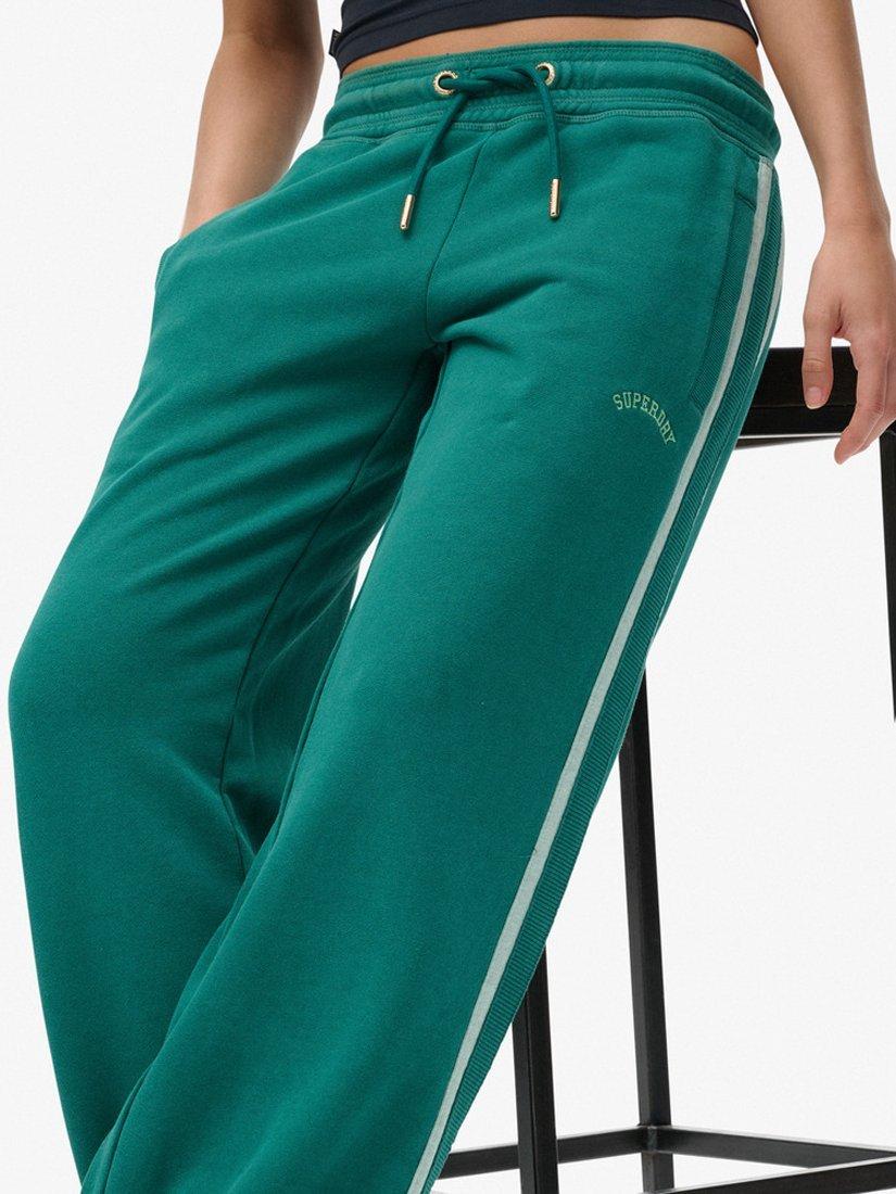Product image 6 of 6, which shows Superdry Athletic Essentials Logo Straight Joggers, Alpine Green, 10