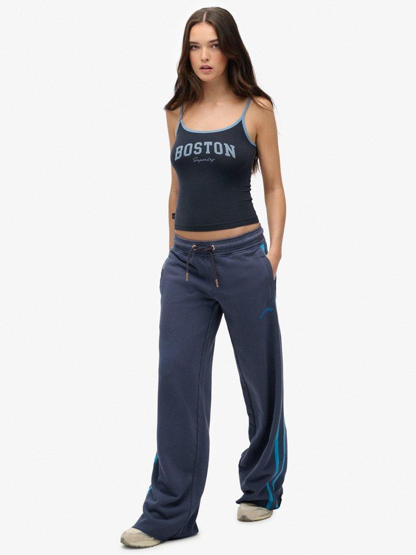 Product image 3 of 6, which shows Superdry Athletic Essentials Logo Straight Joggers, Lauren Navy, 10