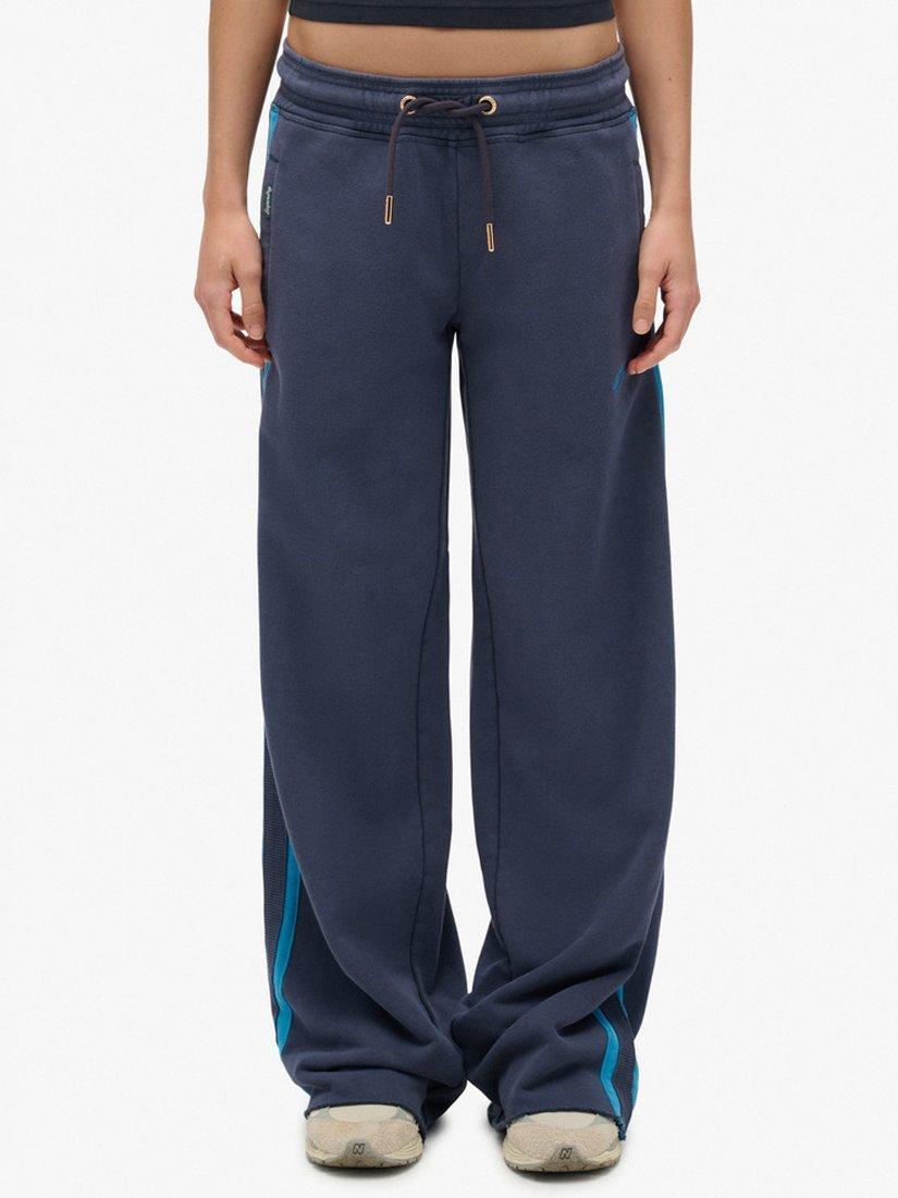 Product image 4 of 6, which shows Superdry Athletic Essentials Logo Straight Joggers, Lauren Navy, 10