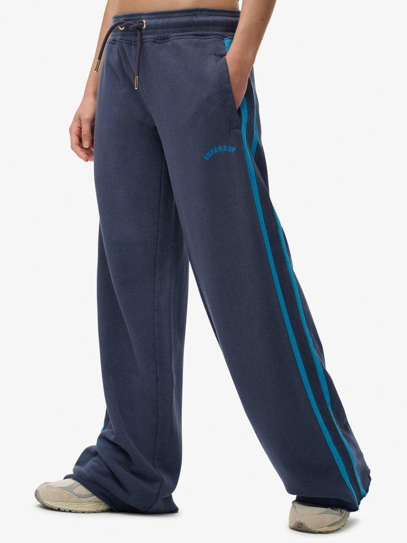 Product image 6 of 6, which shows Superdry Athletic Essentials Logo Straight Joggers, Lauren Navy, 10