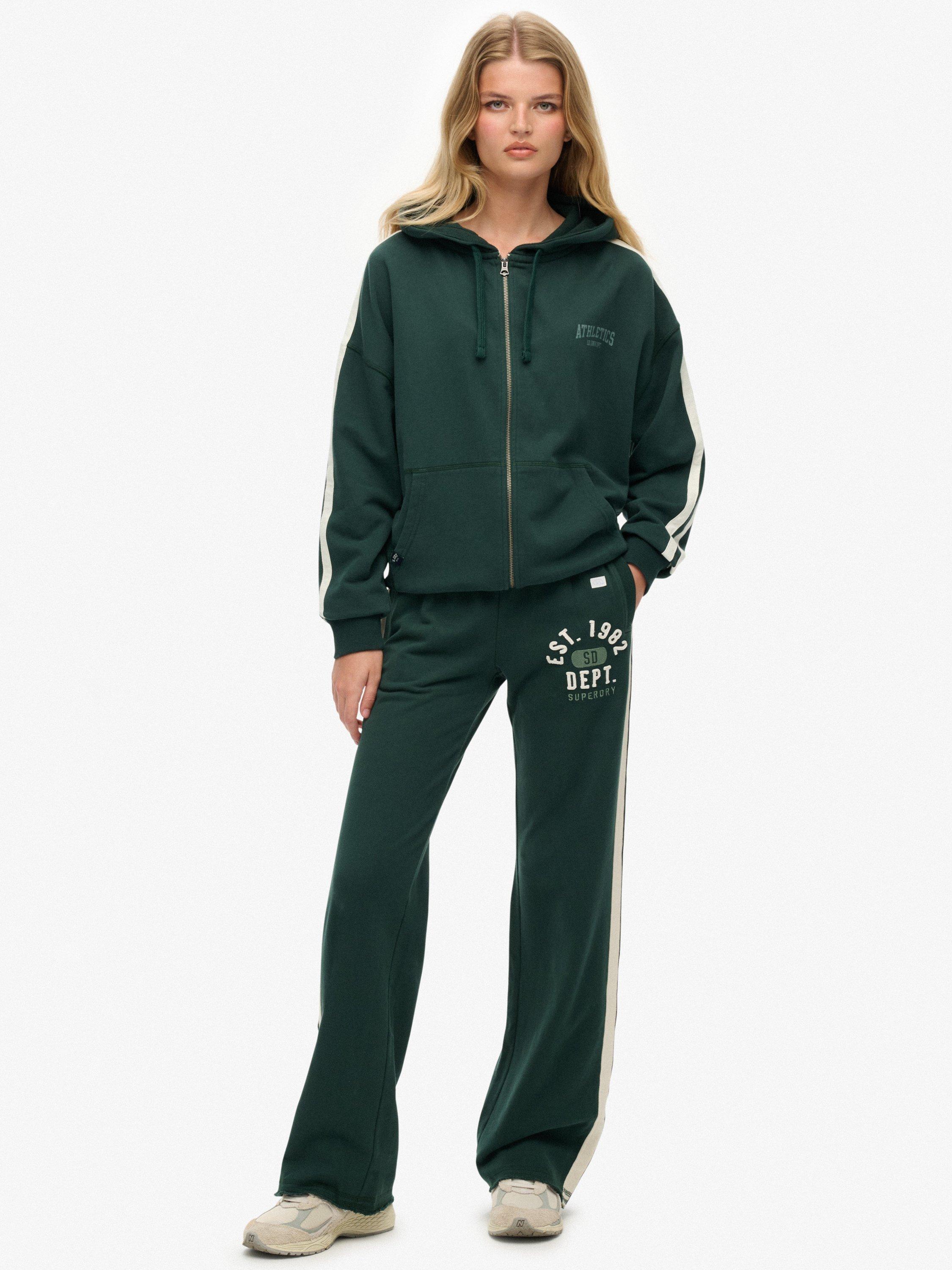 Product image 1 of 6, which shows Superdry Athletic Essentials Hockey Joggers, Enamel Green, 10