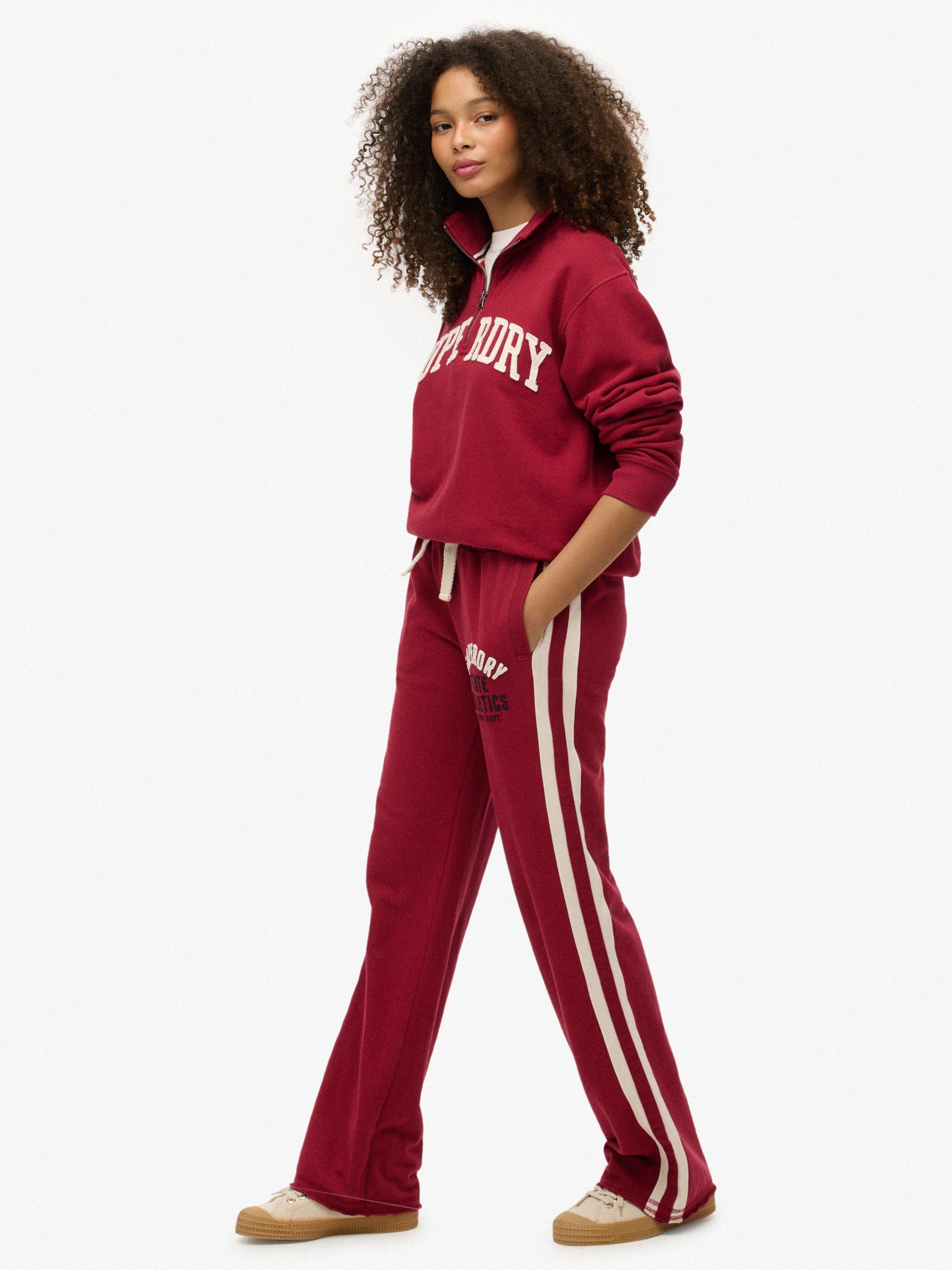 Product image 2 of 6, which shows Superdry Athletic Essentials Hockey Joggers, Bordeaux Red, 10
