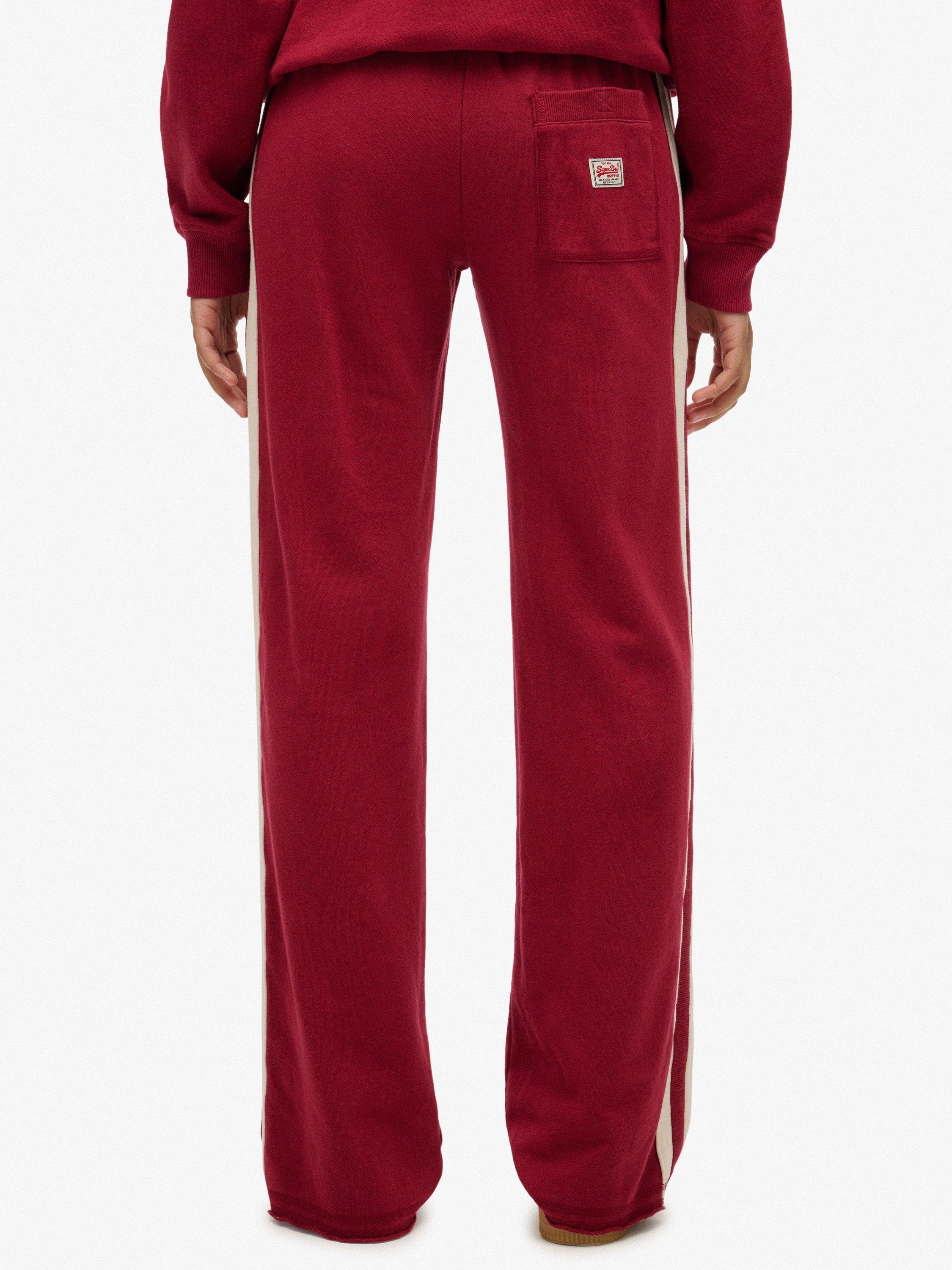 Product image 3 of 6, which shows Superdry Athletic Essentials Hockey Joggers, Bordeaux Red, 10