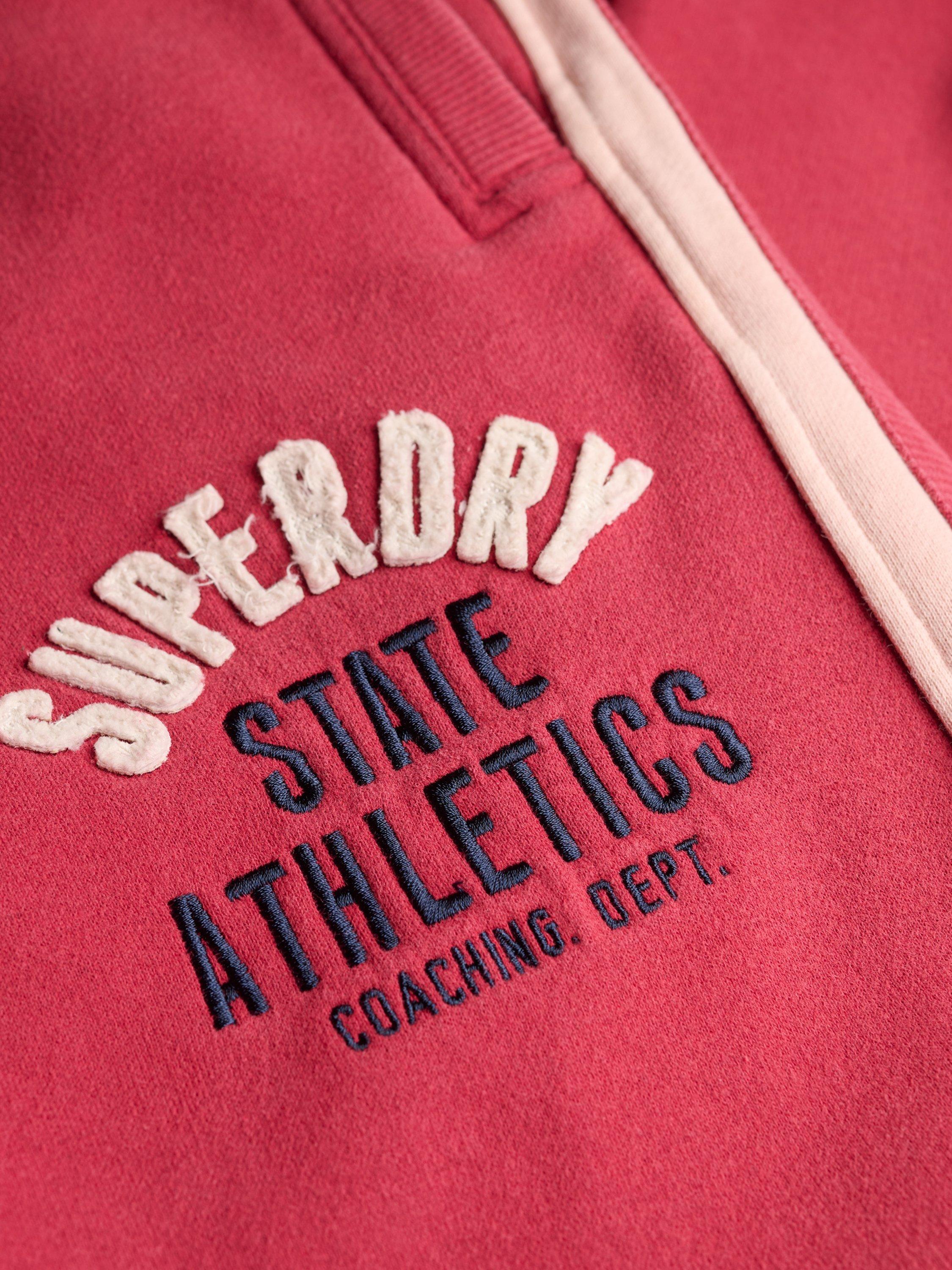 Product image 6 of 6, which shows Superdry Athletic Essentials Hockey Joggers, Bordeaux Red, 10