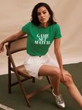 Mint Velvet Game Set Match T-Shirt, Green