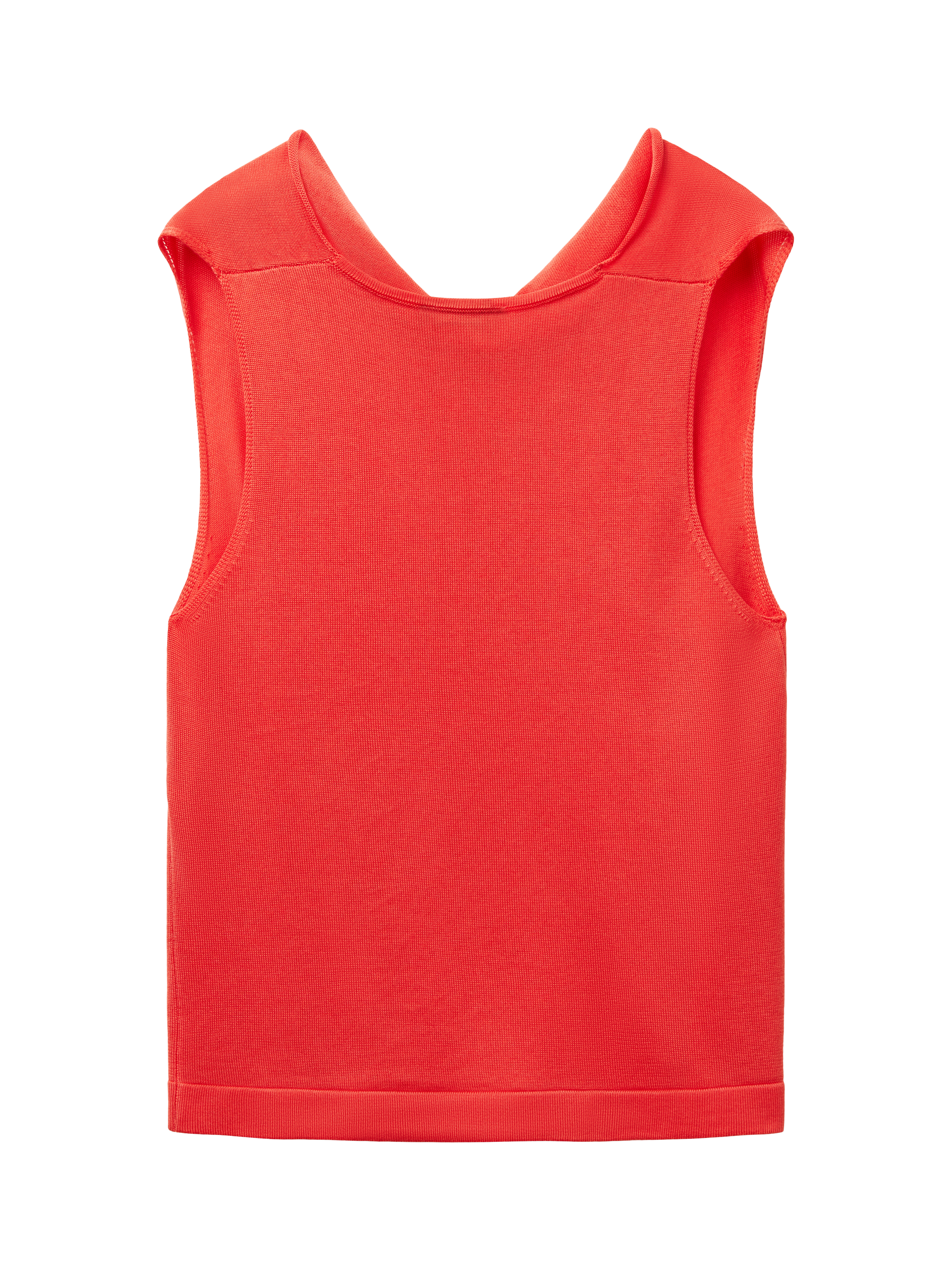 Product image 5 of 6, which shows Benetton Cowl Neck Sleeveless Top, Coral, S