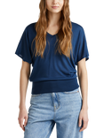 Benetton Knit V-Neck T-Shirt