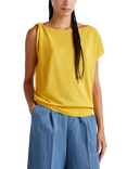 Benetton Asymmetric Sleeveless Jumper, Beige