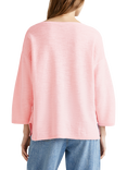 Benetton Boat Neck Cotton Linen Blend Jumper