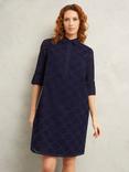 Hobbs Petite Marcia Tunic Dress, Navy