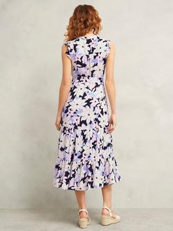Hobbs Petite Shauna Floral Sleeveless Dress, Multi - view 2, Multi
